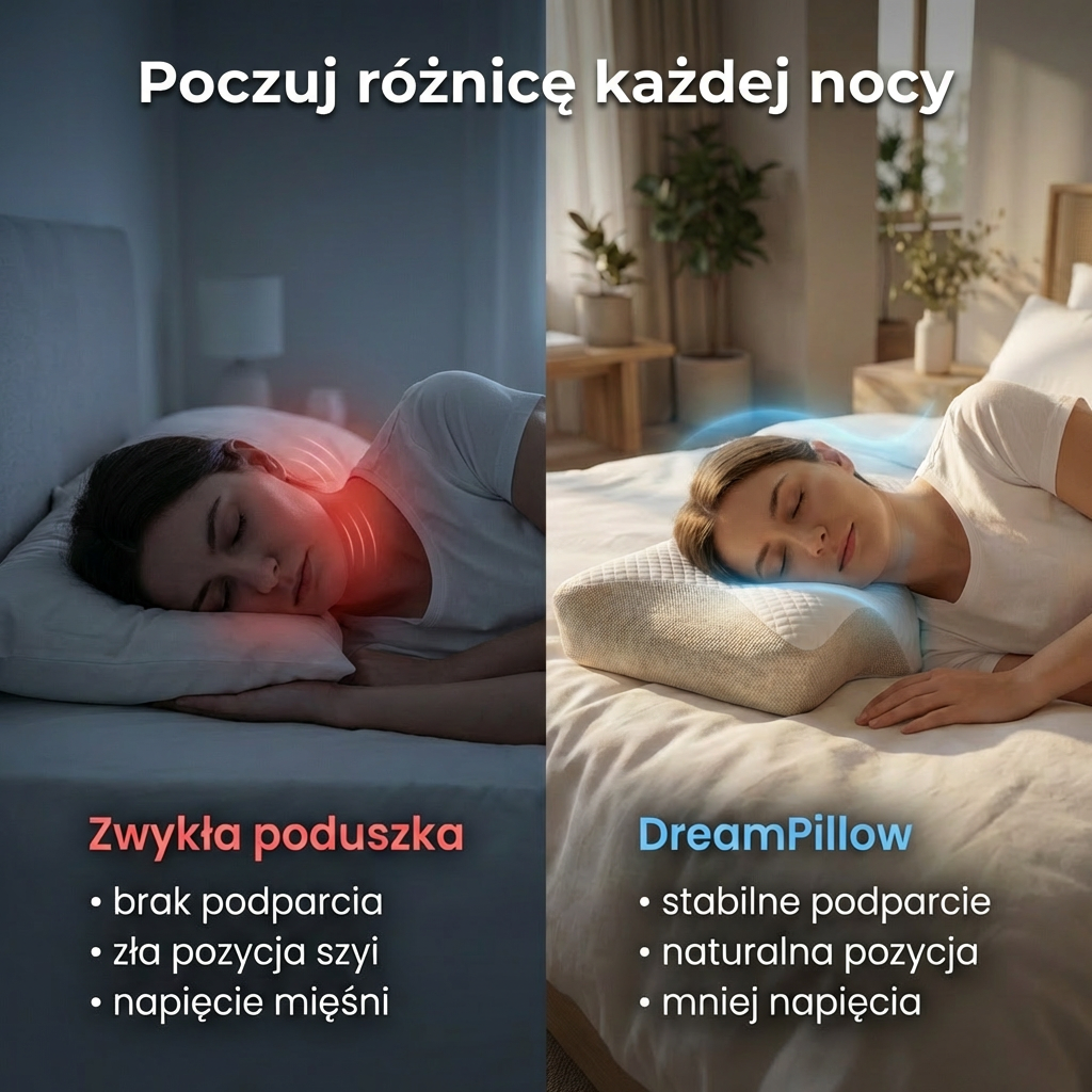 DreamPillow™ - Obudź się bez bólu karku już po pierwszej nocy